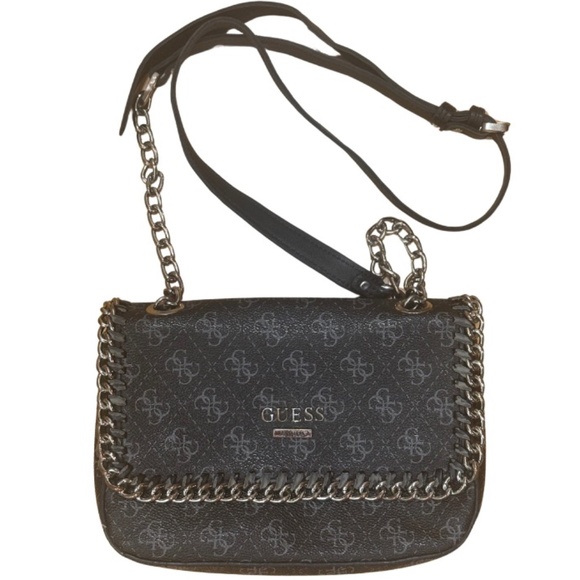 GUESS - Crossbody Black Small Logo Bag - Picture 1 of 3